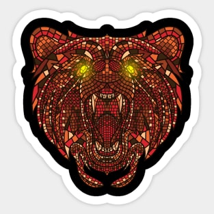 Bear Mosaic Sticker